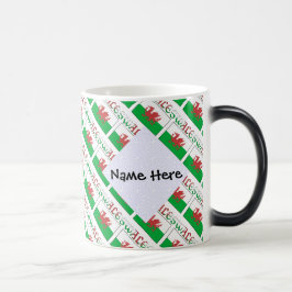 Wales Welsh Flagga Tiled Personlig Magisk Mugg