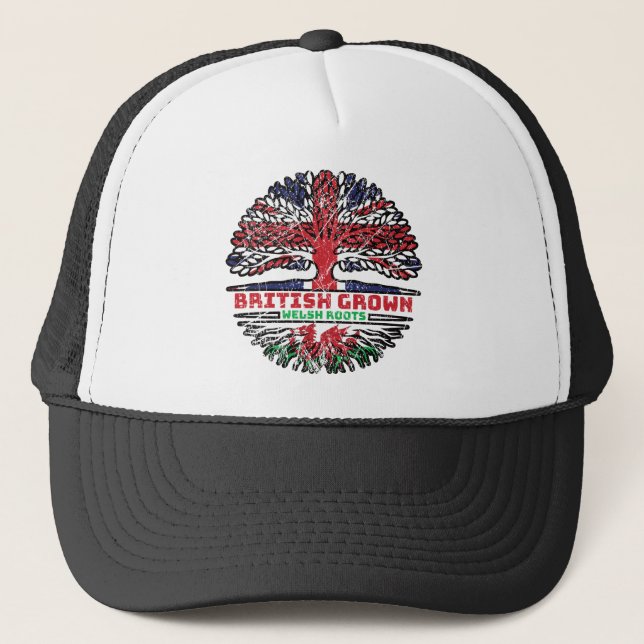Wales Welsh Uk Förenade kungariket British Träd Ro Keps (Framsida)