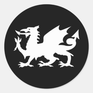 Walesdrake Runt Klistermärke