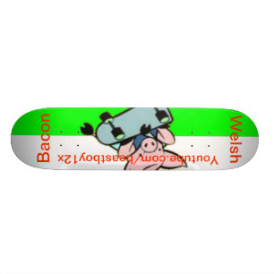 Walesisk baconSkateboard Old School Skateboard Bräda 21,6 Cm