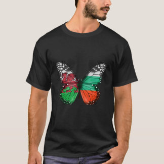 Walesisk Bulgarisk Flaggfjäril T Shirt