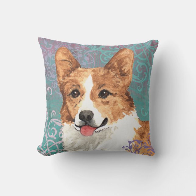 Walesisk Corgi för elegant Pembroke Kudde (Framsida)
