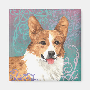 Walesisk Corgi för elegant Pembroke Magnet