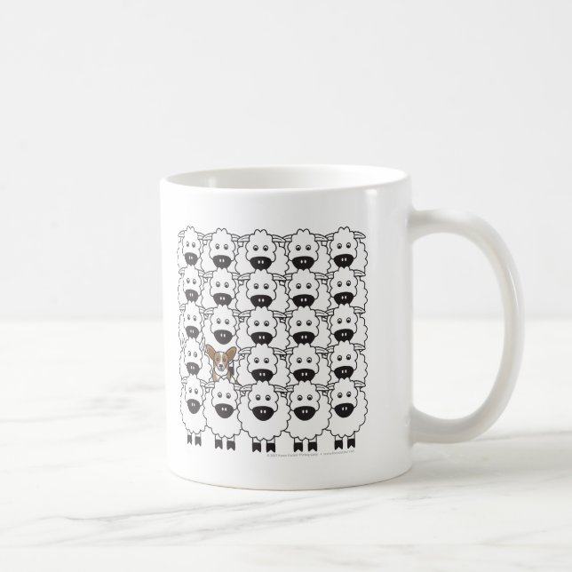 Walesisk Corgi för kofta i fåren Kaffemugg (Höger)