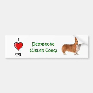 Walesisk Corgi för Pembroke Bildekal