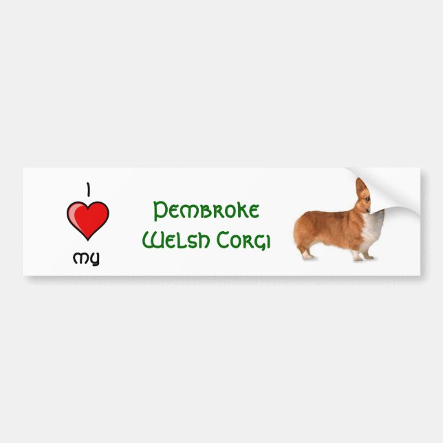 Walesisk Corgi för Pembroke Bildekal (Framsidan)