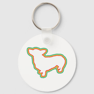 Walesisk Corgi för Pembroke Nyckelring