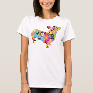 Walesisk Corgi för Pembroke T-shirt