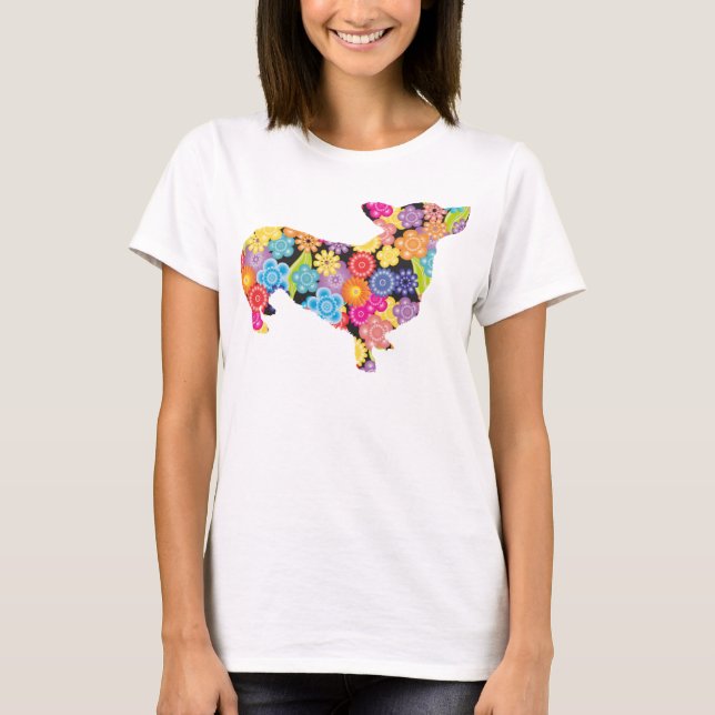 Walesisk Corgi för Pembroke T-shirt (Framsida)