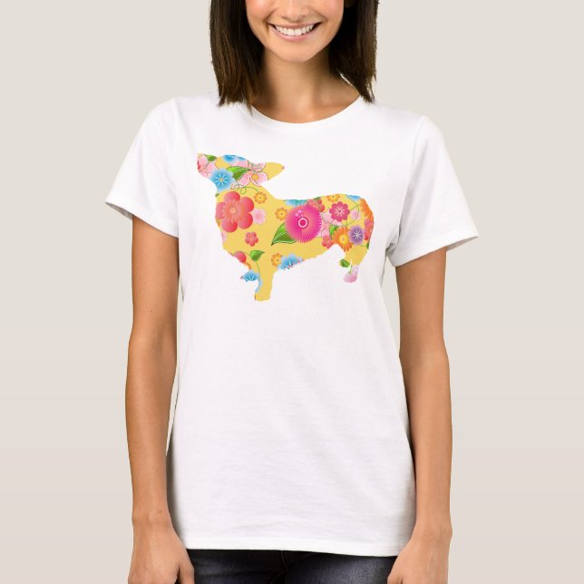 Walesisk Corgi för Pembroke Tee (Framsida)