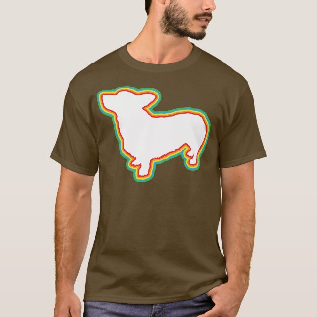Walesisk Corgi för Pembroke Tee Shirt (Framsida)
