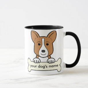 Walesisk Corgi för personligkofta Mugg
