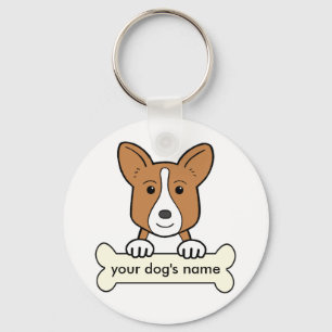 Walesisk Corgi för personligkofta Nyckelring