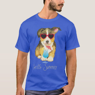 Walesisk Corgi för sommarPembroke T Shirt