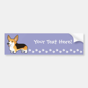 Walesisk Corgi för tecknadPembroke Bildekal