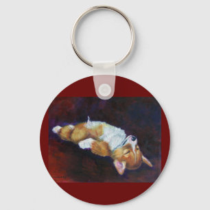 Walesisk Corgi Keychain för Pembroke Nyckelring