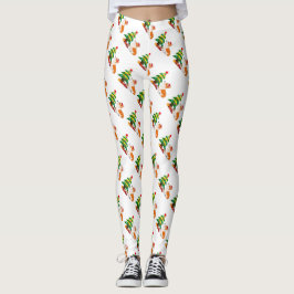 Walesisk Corgi med julgranen Leggings