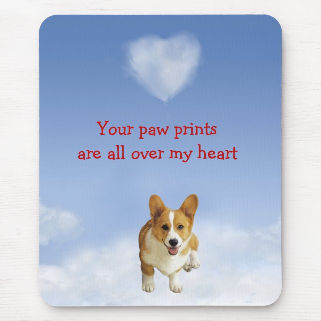 Walesisk Corgi Mousepad för Pembroke Musmatta (Framsidan)