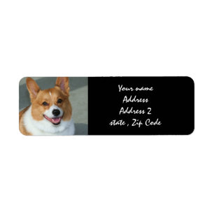 Walesisk Corgiadressetiketter Returadress Etikett