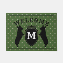 Walesisk Corgidörrmatta för anpassade