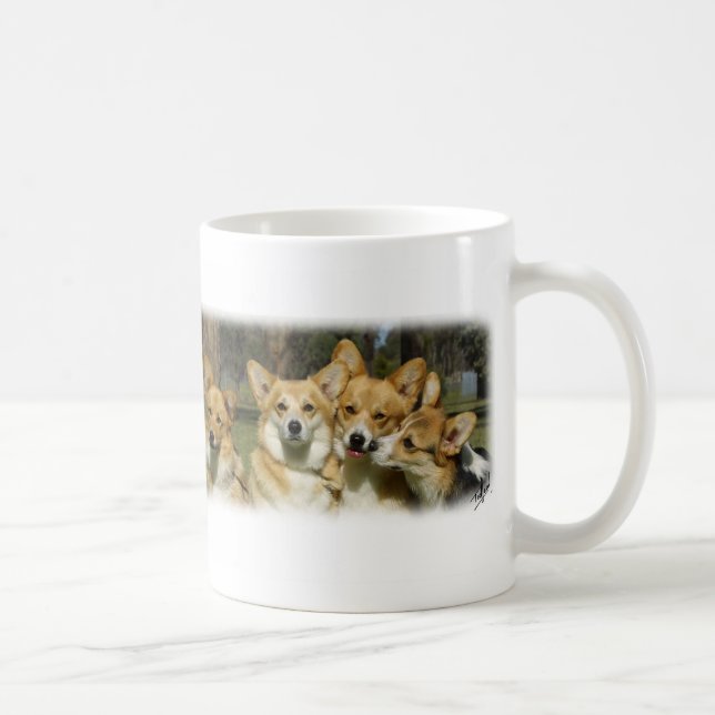 Walesisk Corgigrupp Kaffemugg (Höger)