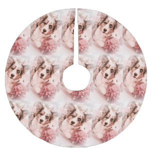 Walesisk Corgijul för kofta Julgransmatta Borstad Polyester