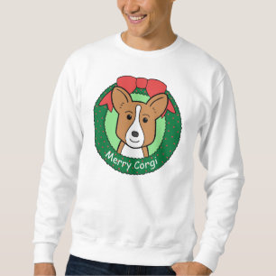 Walesisk Corgijul för kofta Långärmad Tröja