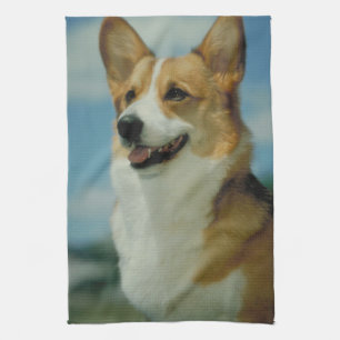 Walesisk Corgikökshandduk Kökshandduk