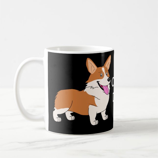 Walesisk Corgipappa för Pembroke Kaffemugg (Vänster)