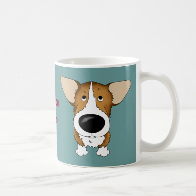 Walesisk Corgipappamugg Kaffemugg (Höger)