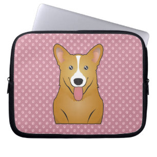 Walesisk Corgitecknad för Pembroke Laptop Sleeve