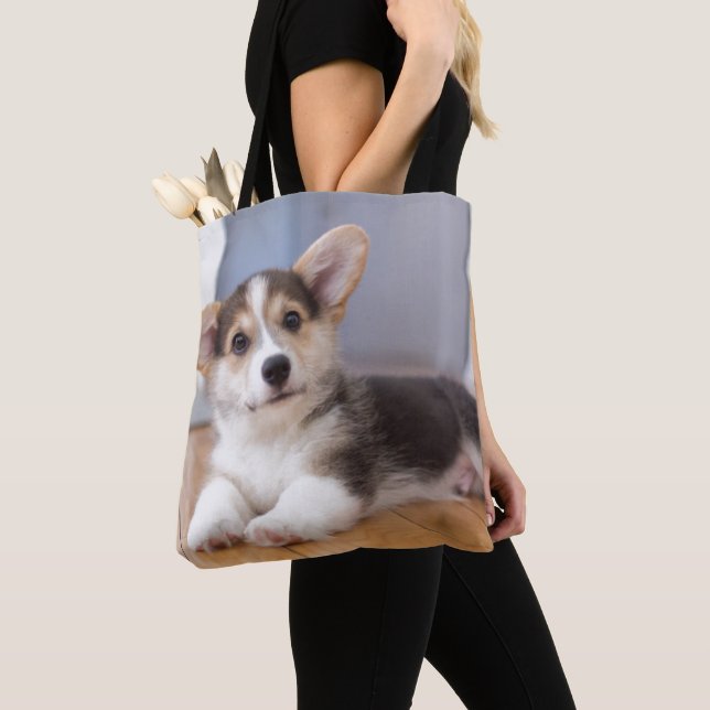 Walesisk Corgivalp för Pembroke Tygkasse (Närbild)