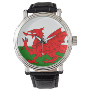 Walesisk drake "den röda draken ", armbandsur
