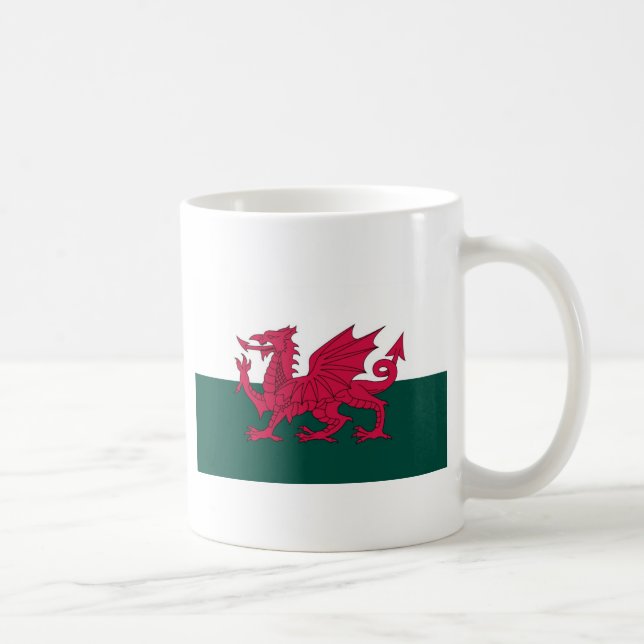 Walesisk drake kaffemugg (Höger)