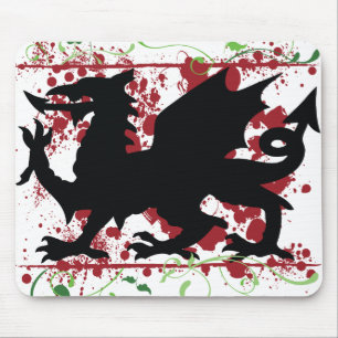 Walesisk drakedator Mousepad Musmatta