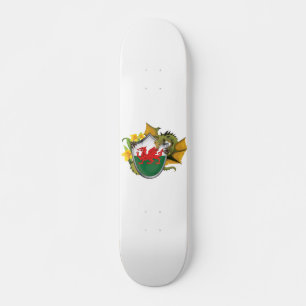 Walesisk drakeflagga skateboard bräda 19,5 cm