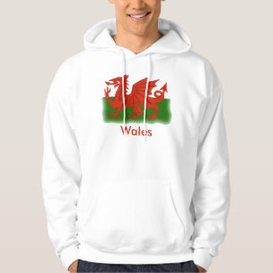 Walesisk drakeskjorta hoodie