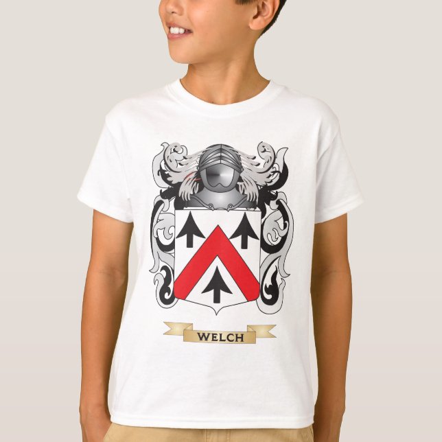 Walesisk familjvapensköld (vapenskölden) tee (Framsida)