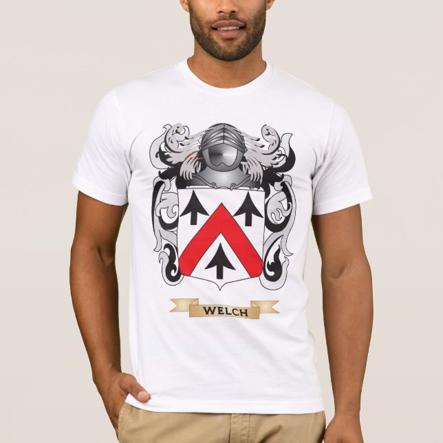 Walesisk familjvapensköld (vapenskölden) tee (Framsida)