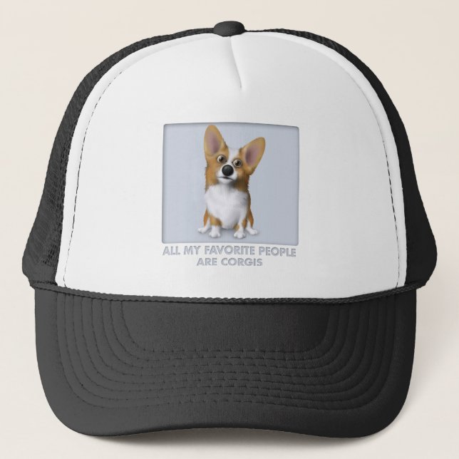 Walesisk favorit för Corgi 1 Keps (Framsida)