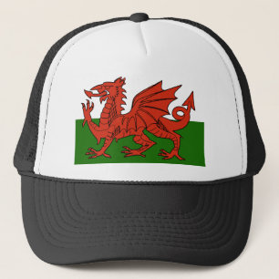 Walesisk flagga truckerkeps