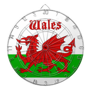 Walesisk flagga Wales Darttavla