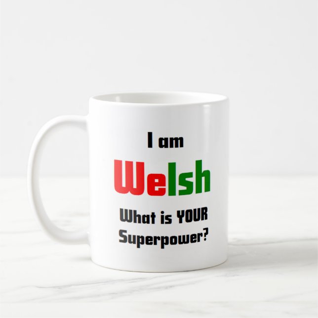 walesisk kaffemugg (Vänster)