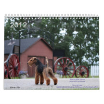 Walesisk kalender för Terrier 2012 vid Darwyn