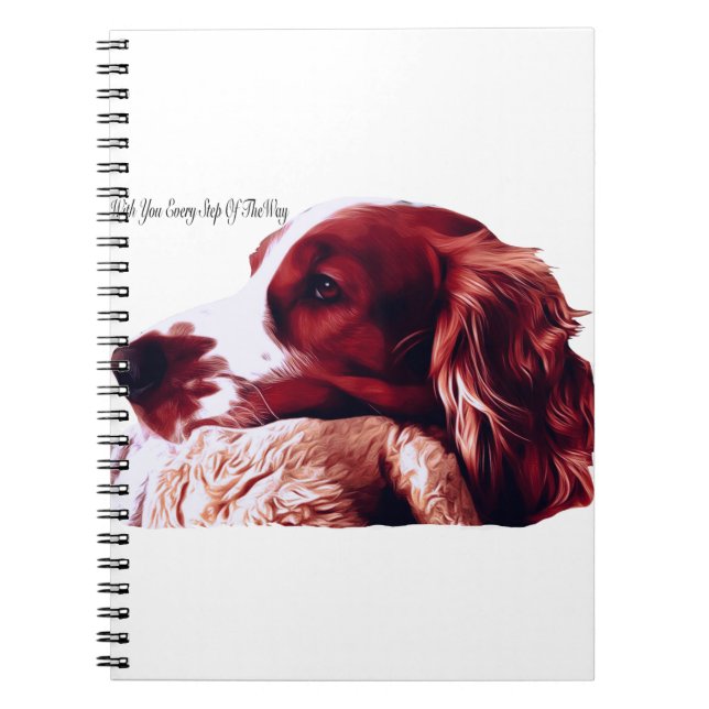 Walesisk kärlek för SpringerSpaniel Anteckningsbok (Framsidan)