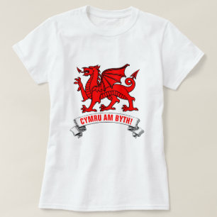 Walesisk röd drakeWales för evigt Tee Shirt