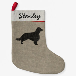 Walesisk Silhouette för SpringerSpaniel med den Liten Julstrumpa