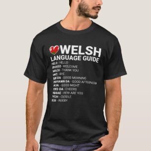 Walesisk Språkguide St Davids Dag Wales Översättni T Shirt