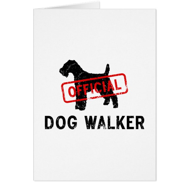 Walesisk Terrier Hälsningskort (Framsidan)