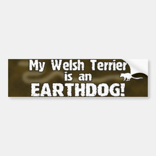 Walesisk TerrierEarthdog bildekal